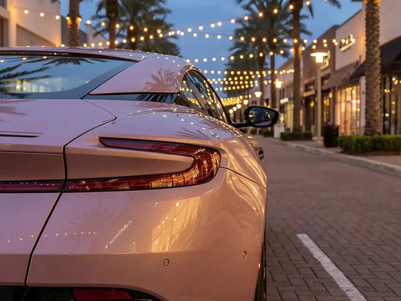 Aston Martin DB11 wrapped in Gloss HX20000 Metallic Cinder Rose wrap film HX20437B