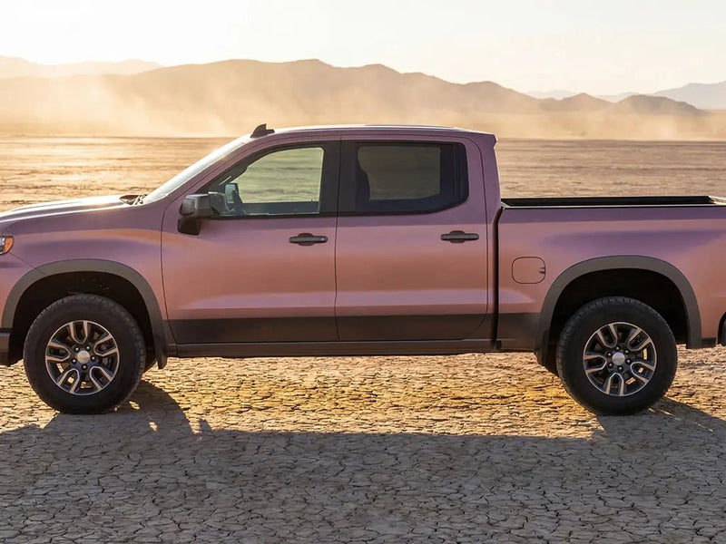 Honda Ridgeline wrapped in Hexis Matte HX20000 Metallic Cinder Rose car wrap film HX20437M