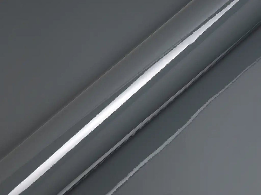 Color swatch of Hexis HX20000 Gloss Pearl Grey Vinyl Wrap HX20445B