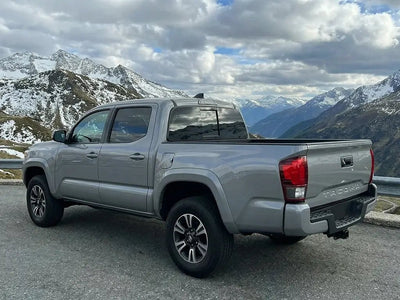 Toyota Tacoma wrapped in Hexis Gloss HX20000 Pearl Grey wrap film HX20445B