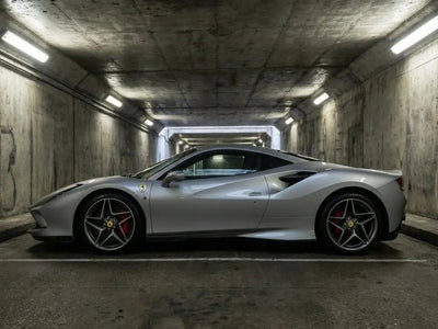 DIY Ferrari 488 GTB wrapped in Gloss HX20000 Pearl Grey car wrap film HX20445B