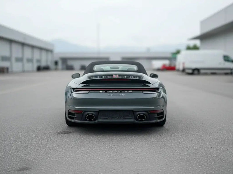 DIY Porsche 911 Carrera wrapped in Gloss HX20000 Elephant Grey wrap film HX20446B