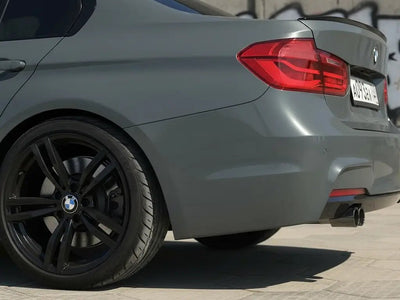 BMW 3 Series wrapped in Gloss HX20000 Elephant Grey automotive vinyl film HX20446B