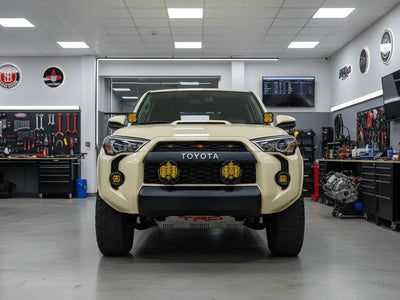 DIY Toyota 4Runner wrapped in Gloss HX20000 Ivory wrap film HX20468B