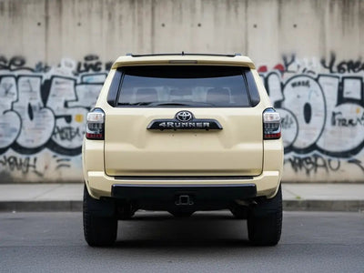 DIY Toyota 4Runner wrapped in Gloss HX20000 Ivory automotive vinyl film HX20468B detail