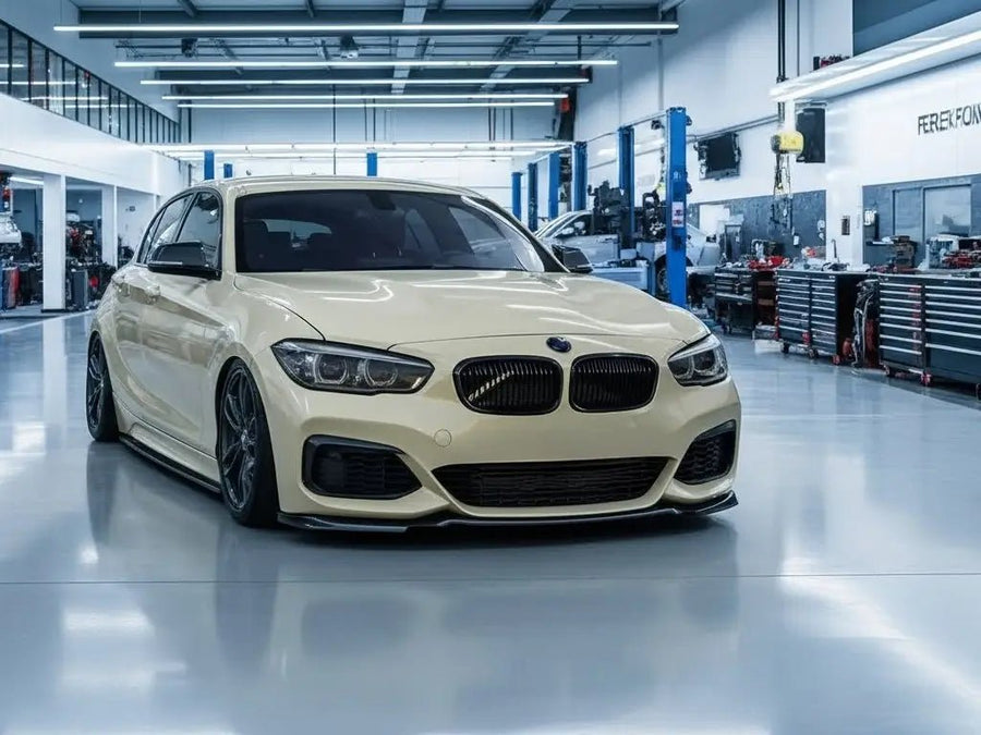 DIY BMW 1 Series wrapped in Gloss HX20000 Ivory restyling film HX20468B