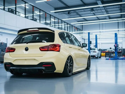 DIY BMW 1 Series wrapped in Gloss HX20000 Ivory car wrap film HX20468B