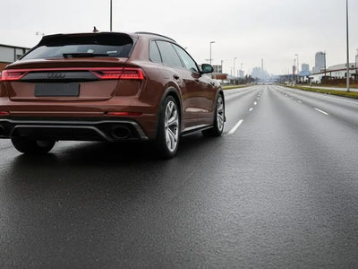 Audi RS6 Avant wrapped in Hexis Gloss HX20000 Brown car wrap film HX20476B