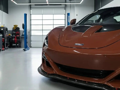 McLaren 720S wrapped in Hexis Gloss HX20000 Brown wrap film HX20476B