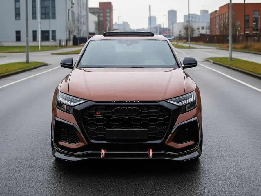 Audi RS Q8 wrapped in Hexis Gloss HX20000 Brown wrap film HX20476B