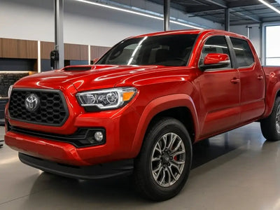 DIY Toyota Tacoma wrapped in Gloss HX20000 Red Embers restyling film HX20485B