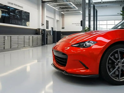 Mazda MX-5 Miata wrapped in Hexis Gloss HX20000 Red Embers wrap film HX20485B