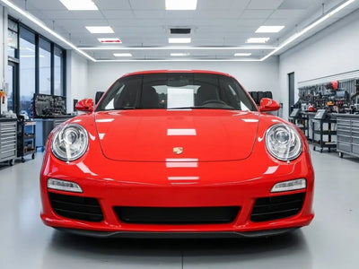 Porsche 911 wrapped in Gloss HX20000 Red Embers vinyl wrap HX20485B