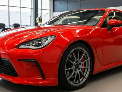 Toyota GR86 wrapped in Hexis Gloss HX20000 Red Embers car wrap film HX20485B
