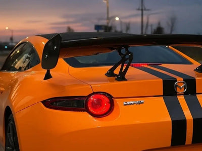 DIY Mazda MX-5 Miata wrapped in Gloss HX20000 Urban Orange car wrap film HX20495B