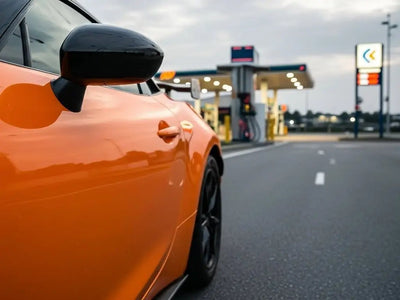Toyota 86 wrapped in Hexis Gloss HX20000 Urban Orange wrap film HX20495B