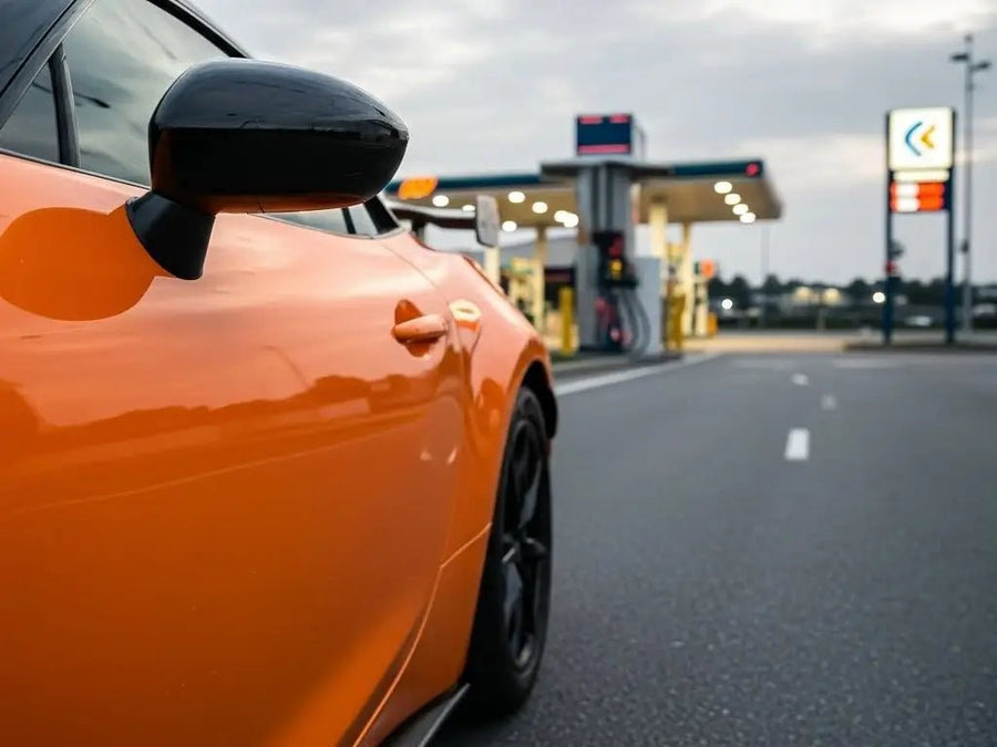 Toyota 86 wrapped in Hexis Gloss HX20000 Urban Orange wrap film HX20495B