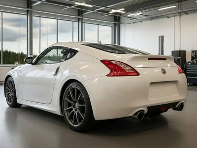 Nissan 370Z wrapped in Gloss HX20000 Ice White restyling film HX20500B