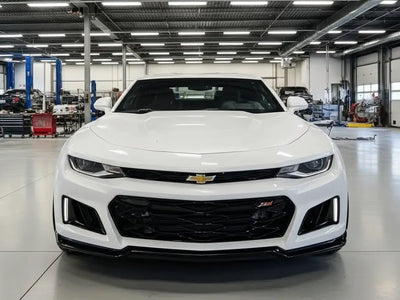 Chevrolet Camaro wrapped in Gloss HX20000 Ice White wrap film HX20500B