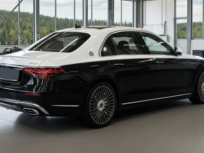 Mercedes-Maybach S-Class wrapped in Gloss HX20000 Ice White automotive vinyl film HX20500B