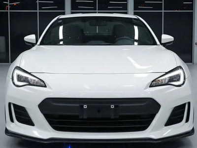 Toyota 86 wrapped in Hexis Gloss HX20000 Ice White automotive vinyl film HX20500B