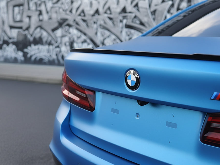 BMW M Series wrapped in Satin HX20000 Racing Light Blue restyling film HX20521S