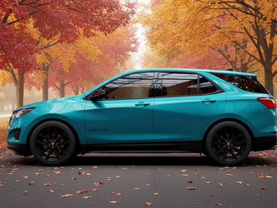 Chevrolet Equinox wrapped in Hexis Gloss HX20000 Grand Prix Blue wrap film HX20525B