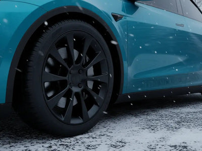 Tesla Y wrapped in Gloss HX20000 Grand Prix Blue car wrap film HX20525B