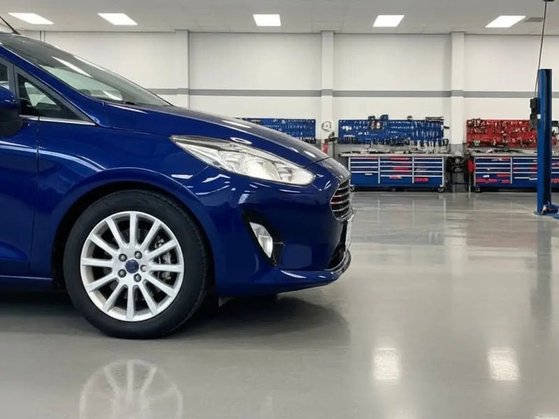 Ford Fiesta wrapped in Hexis Gloss HX20000 Abyssal Blue wrap film HX20532B