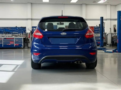 Ford Fiesta wrapped in Hexis Gloss HX20000 Abyssal Blue wrap film HX20532B detail