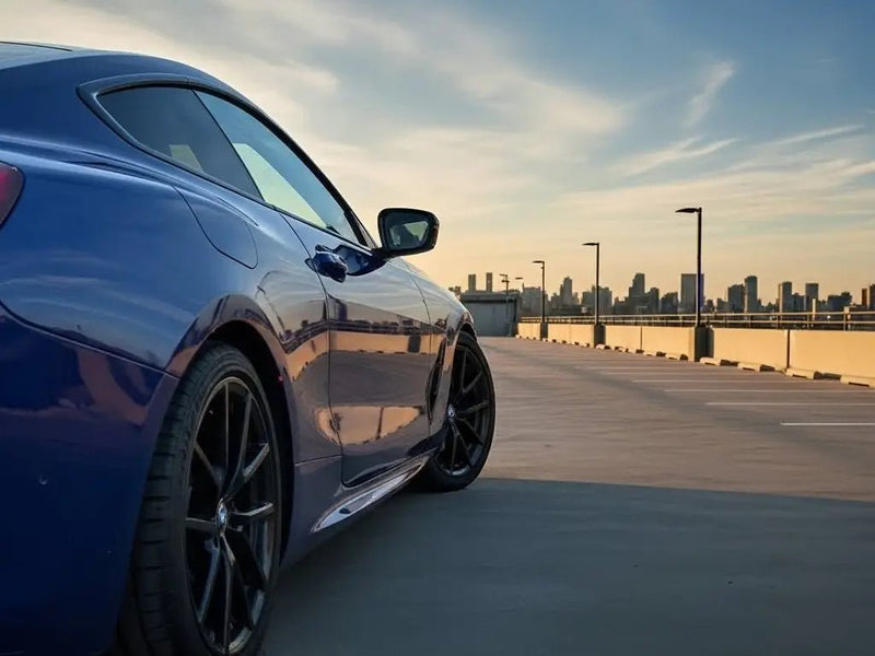 BMW 4 Series wrapped in Hexis Gloss HX20000 Abyssal Blue vinyl wrap HX20532B