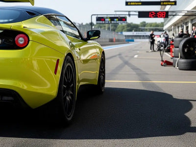 Lotus Evora wrapped in Gloss HX20000 Metallic Metallic Yellow restyling film HX20558B