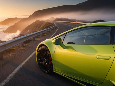 Lamborghini Huracán wrapped in Hexis Gloss HX20000 Metallic Metallic Yellow car wrap film HX20558B