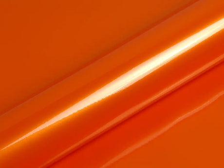 Color swatch of Hexis HX20000 Gloss Orange Zenith Vinyl Wrap HX20585B