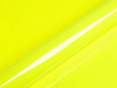 Color swatch of Hexis HX20000 Gloss Fluorescent Yellow Vinyl Wrap HX20613B