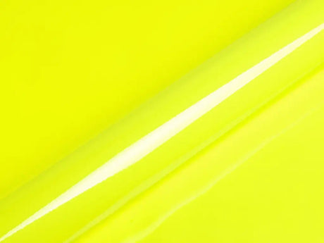 Color swatch of Hexis HX20000 Gloss Fluorescent Yellow Vinyl Wrap HX20613B