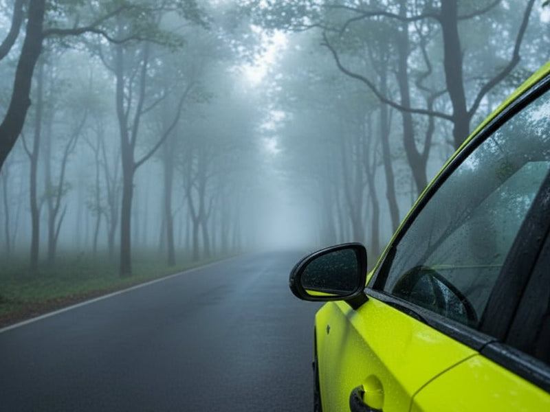 DIY Car wrapped in Gloss HX20000 Fluorescent Yellow car wrap film HX20613B
