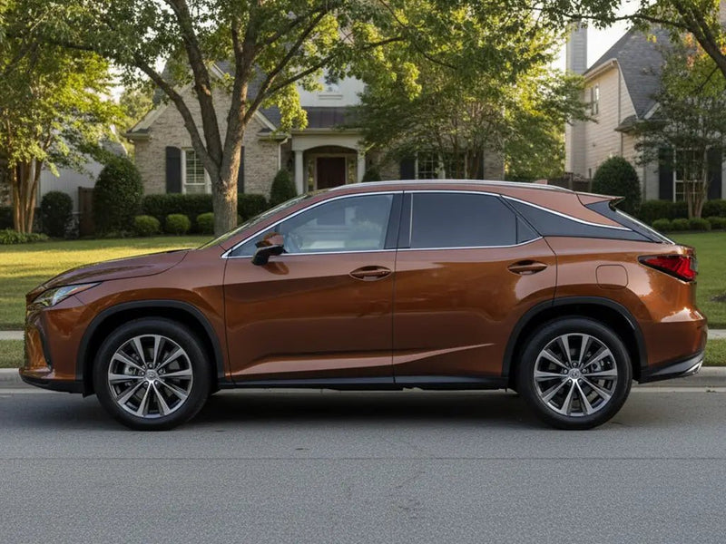 DIY Lexus RX wrapped in Gloss HX20000 Canyon Bronze Metal vinyl wrap HX20661B