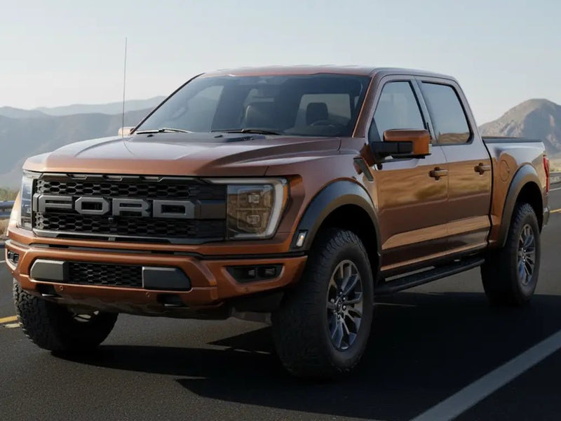 DIY Ford F-150 Raptor wrapped in Gloss HX20000 Canyon Bronze Metal automotive vinyl film HX20661B