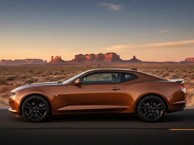 Chevrolet Camaro wrapped in Hexis Gloss HX20000 Canyon Bronze Metal restyling film HX20661B