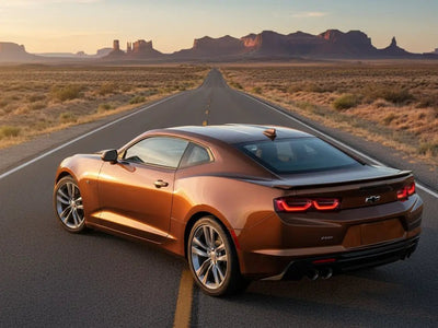 DIY Chevrolet Camaro wrapped in Gloss HX20000 Canyon Bronze Metal automotive vinyl film HX20661B