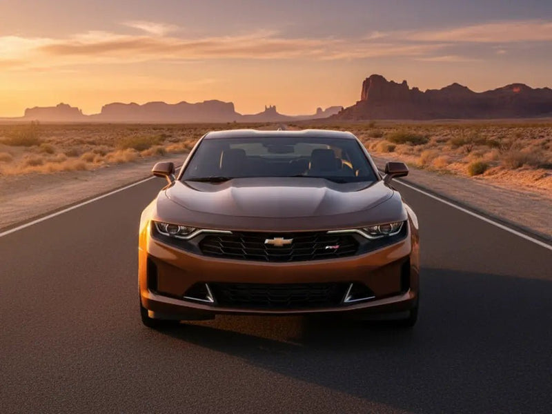 Chevrolet Camaro wrapped in Hexis Gloss HX20000 Canyon Bronze Metal car wrap film HX20661B