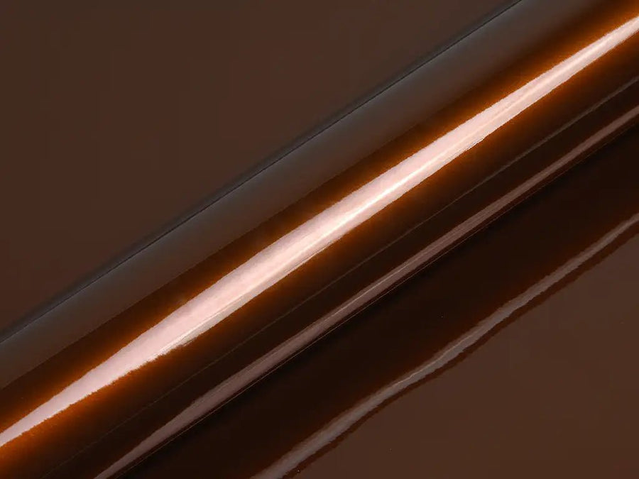 Color swatch of Hexis HX20000 Gloss Havana Brown Vinyl Wrap HX20731B