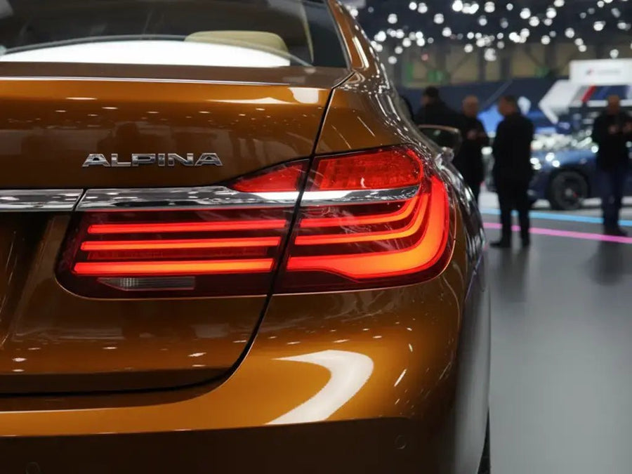 BMW Alpina wrapped in Gloss HX20000 Havana Brown automotive vinyl film HX20731B
