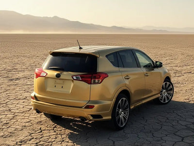 Toyota RAV4 wrapped in Gloss HX20000 Gold vinyl wrap HX20871B