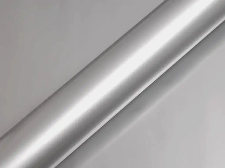 Color swatch of Hexis HX20000 Gloss Silver Vinyl Wrap HX20877B