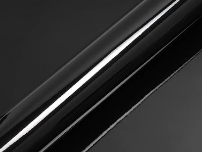 Color swatch of Hexis HX20000 Gloss Coal Black Vinyl Wrap HX20889B