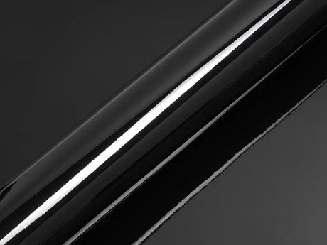 Color swatch of Hexis HX20000 Gloss Coal Black Vinyl Wrap HX20889B