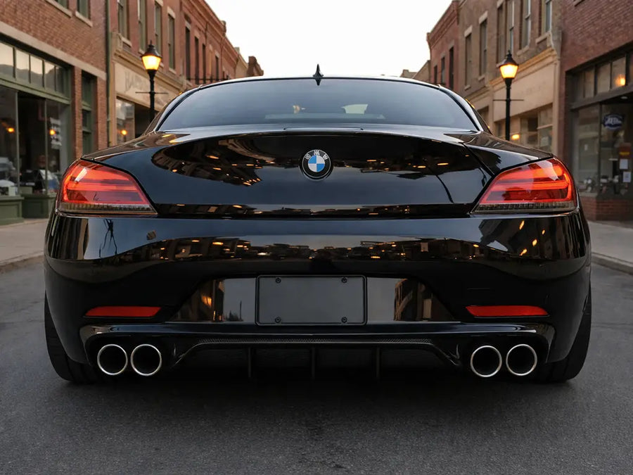 BMW 6 Series wrapped in Gloss HX20000 Coal Black wrap film HX20889B
