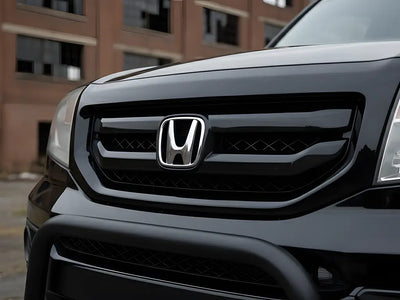 Honda Pilot wrapped in Gloss HX20000 Coal Black restyling film HX20889B